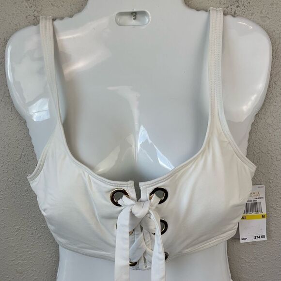 NWT MICHAEL Michael Kors Two Piece Matching Bikini Top and Swim Bottoms Size M - Picture 2 of 4